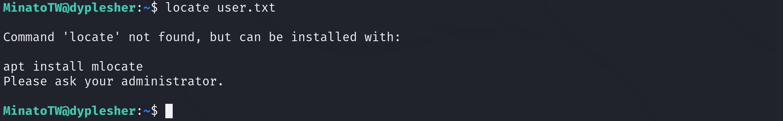 locate_not_installed