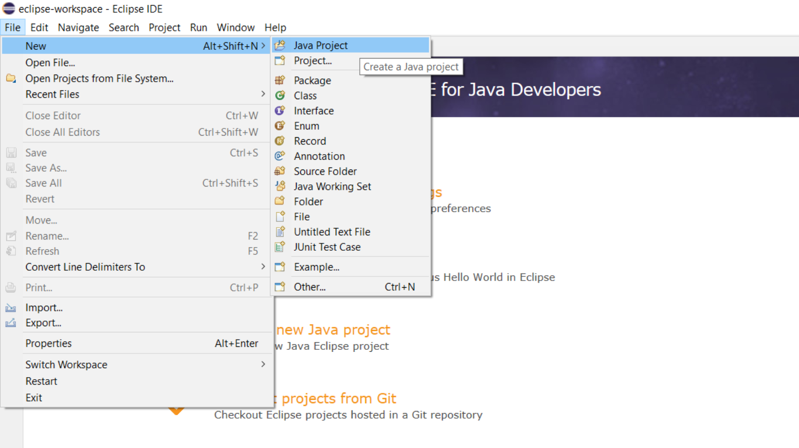 new_project_eclipse